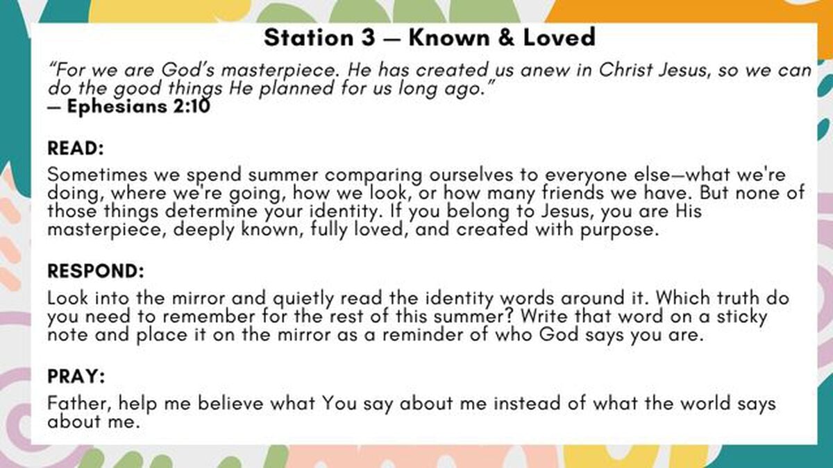 Mid-Summer Check-in: 5 Interactive Prayer Stations image number null